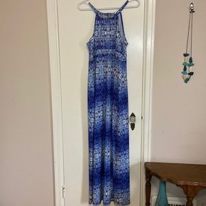 La Vie en Rose Aqua Maxi dress